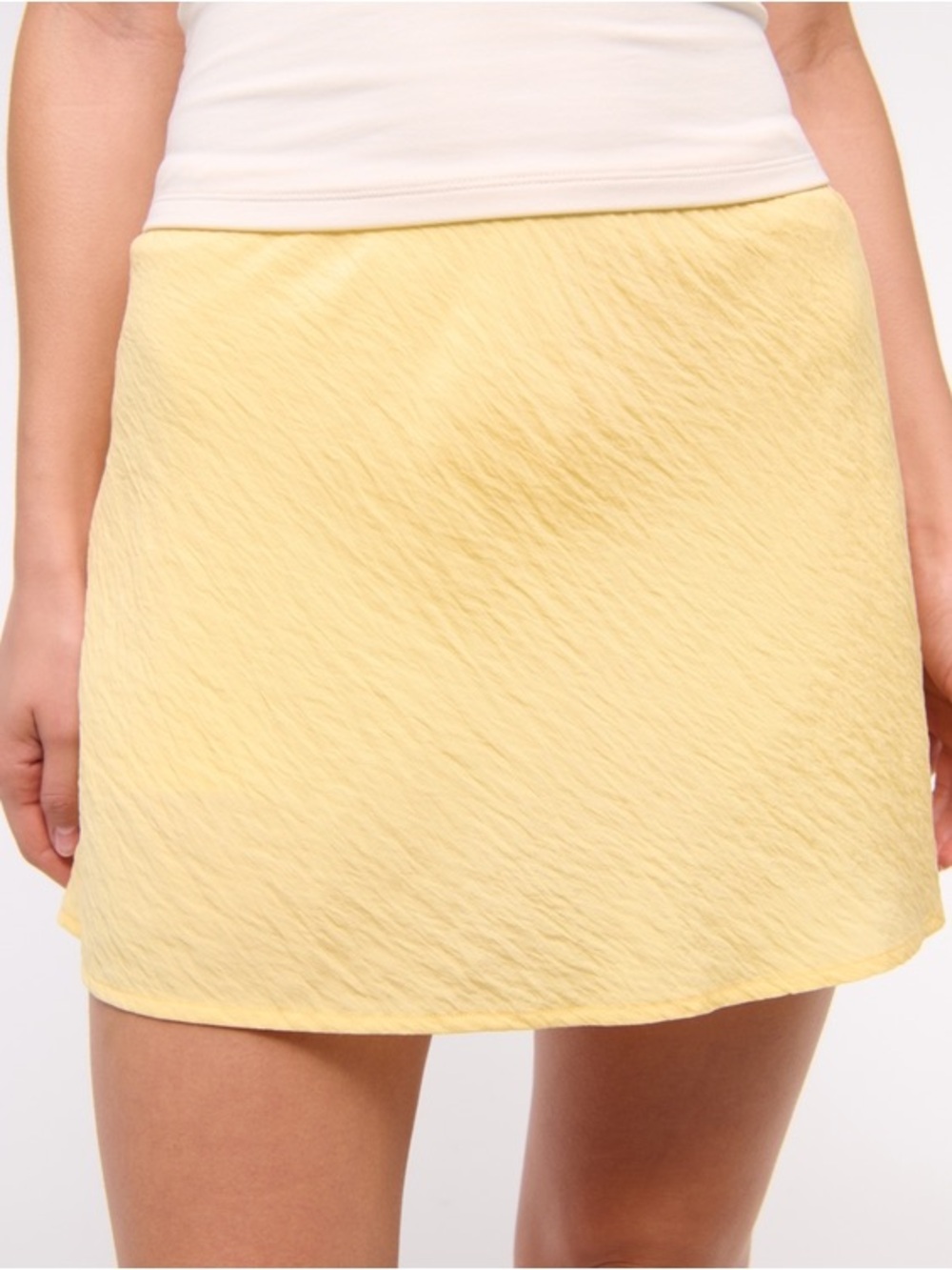 NWT Abercrombie & Fitch Yellow Circle mini Skirt